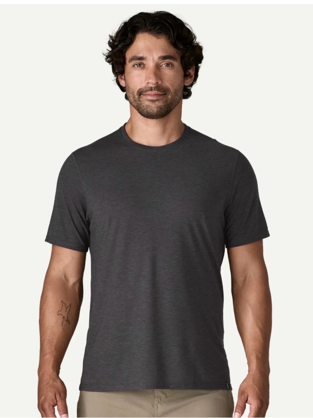 Patagonia Men’s Organic Cotton Crewneck T-Shirt Gray Medium M